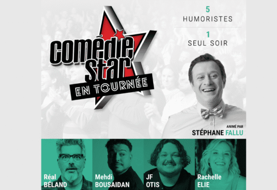 Spectacle Gala comédie Star à Sainte-Thérèse