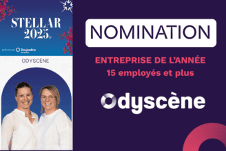 Nomination Odyscène pour Entreprise de l'année au Gala Stellar 2025