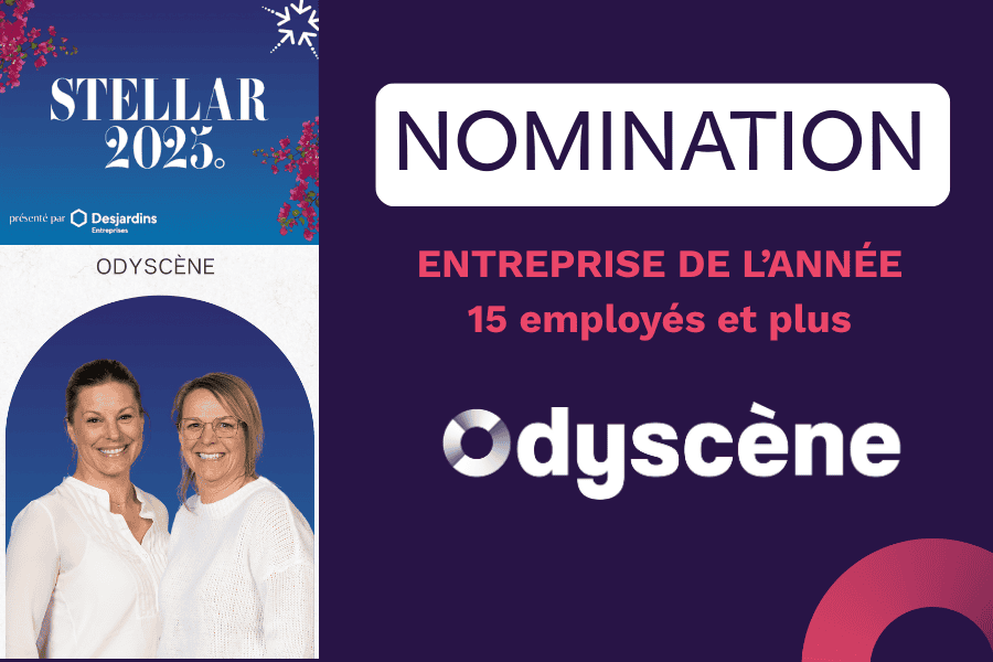 Nomination Odyscène pour Entreprise de l'année au Gala Stellar 2025