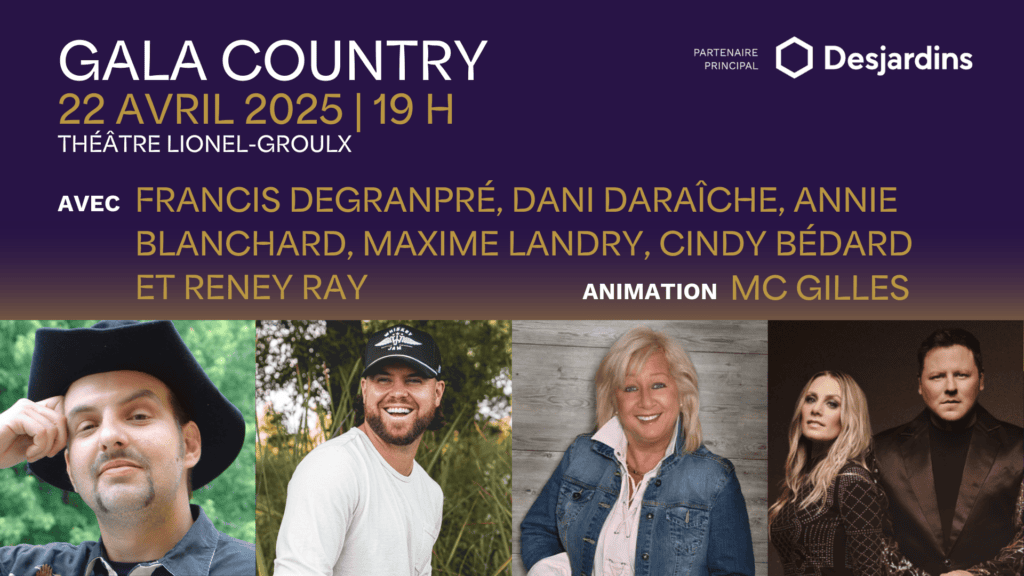 Communiqué de presse sur la Soirée bénéfice Country de Odyscène le 22 avril 2025